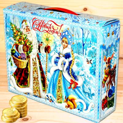 Недорогой детский новогодний подарок 1000 грамм во Фряново