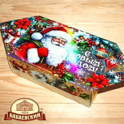Сладкий новогодний подарок Бабаевский в картонной упаковке во Фряново