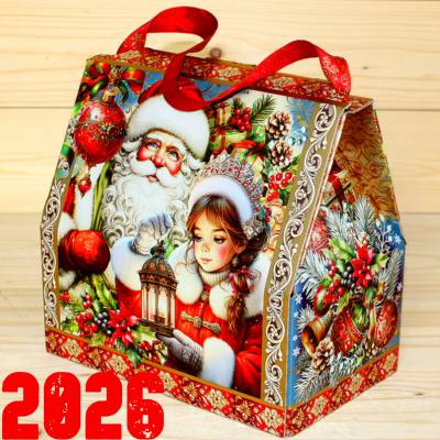 Подарок от Деда Мороза со сладостями детям на Новый Год 2026 во Фряново