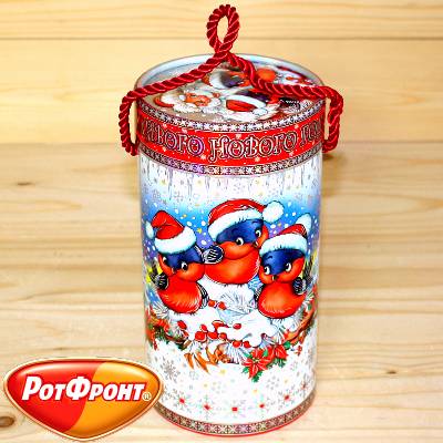 Сладкий новогодний подарок от Рот-Фронт в картонной упаковке во Фряново