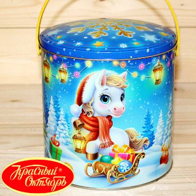 Подарок в жестяной упаковке от Красного Октября весом 1000 грамм во Фряново