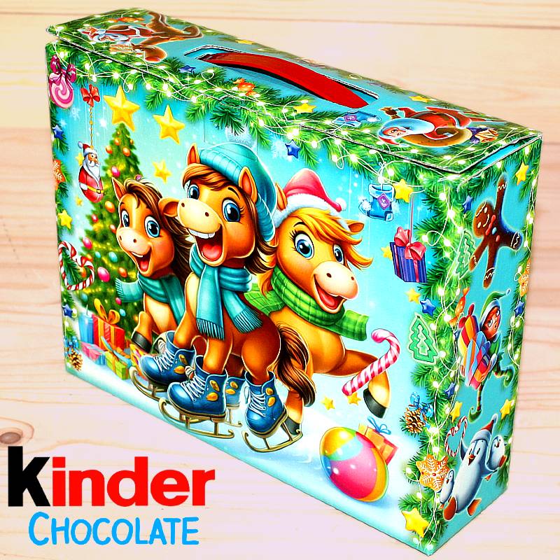Киндер-подарок в картонной упаковке с символом 2026 во Фряново